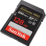 SanDisk 128GB Extreme Pro SDXC UHS-I/U3 V30 Class 10 Memory Card, Speed Up to 200MB/s (SDSDXXD-128G-GN4IN)