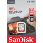 SanDisk 64GB Ultra SDXC UHS-I / Class 10 Memory Card, Speed Up to 140MB/s (SDSDUNB-064G-GN6IN)