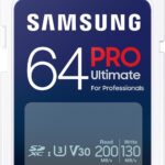 Samsung PRO Ultimate SD card, 64 GB, UHS-I U3, Full HD & 4K UHD, 200 MB/s read, 130 MB/s write, Memory card for smartphone, Drone or action cam, MB-SY64S/WW