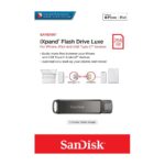 SanDisk 256GB iXpand Flash Drive Luxe for Your iPhone and USB Type-C Devices (SDIX70N-256G-GN6NE)
