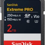 SanDisk 2TB Extreme PRO SDXC UHS-I Memory Card - Up to 250MBs - C10, U3, V30, 4K UHD, SD Card - SDSDXXD-2T00-GN4IN