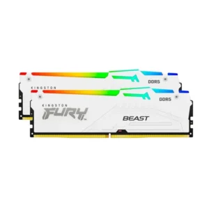 Kingston FURY Beast 32GB (2x16GB) DDR5 6000 MT/s CL30 Desktop Memory Kit | 1.35V | Intel XMP 3.0 | Plug & Play | KF560C30BWEAK2-32