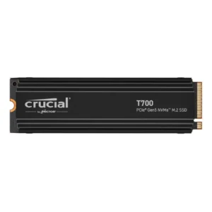 Crucial T700 GEN5 NVME SSD M.2 2280 W/ Heatsink 2TB PCI-Express 5.0 x4 TLC NAND2 Internal Solid State Drive (SSD) CT2000T700SSD5