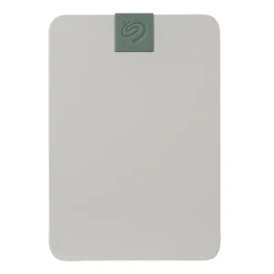 seagate ultra touch hdd 5tb external hard drive - 15mm, pebble grey, post-consumer recycled material, 6mo dropbox and mylio, rescue services (stma5000400)
