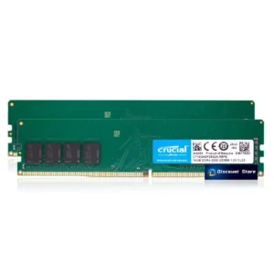 Crucial 32GB(2X16GB) 288-pin DDR4-3200MHz PC4-25600 CT16G4DFS832A.M8FE UDIMM Desktop Memory