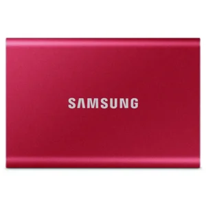 Samsung T7 Portable SSD - 500 GB - USB 3.2 Gen.2 Externe SSD Metallic Red (MU-PC500R/WW)