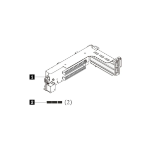 Lenovo ThinkSystem V3 2U x16/x16/E PCIe G5 Riser 1/2 Option Kit 4XH7A82900