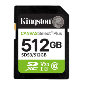 Kingston 512GB SDXC Class 10 / U3 / V30 SD Card - SDS3/512GB
